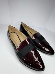 Women's Flat Loafer Shoes Burgundy Black 9 Kelly & Katie "Dotty" Slip On Pointed - Picture 1 of 7