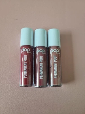 3 Set of NEW Pop Beauty Permanent Pout Liquid Lip Colour - Image 1 of 2
