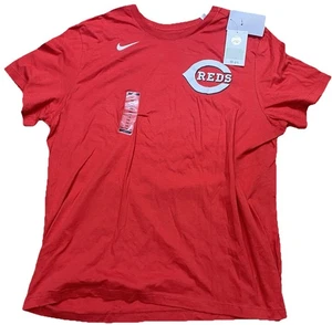 Nike XXL 2XL Tee MLB Cincinnati Reds T-Shirt Red Fuse Wordmark Men's - Picture 1 of 10