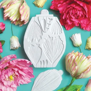 Stampo per dolci in silicone fiore di peonia decorazione fondente zucchero stampo da forno cioccolato - Foto 1 di 3