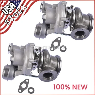 Turbocompresor 2 piezas para BMW 550i 650i 750i X5 X6 xDrive50i N63 4,4 L V8 11657576985 Foto 1 de 4