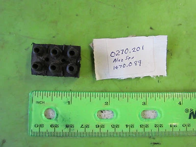 Montesa 175 Impala NOS 02M 电气 6 线块 p/n 0270.201 & 02.70.201 — 第 1/3 张图片