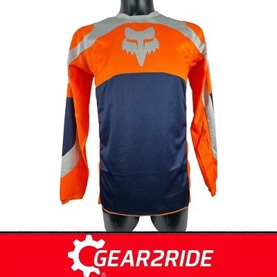 2025 Fox Racing MX Jersey - Fox 180 Orange Navy Motocross & Enduro Jersey