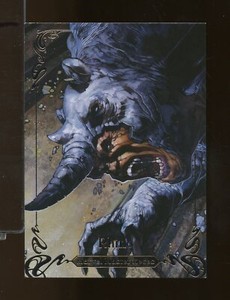 2018 Marvel Masterpieces #10 RHINO Base 1336/1999 (NV7)