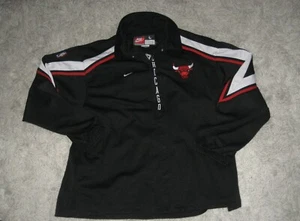 NBA Authentic Chicago Bulls Warm up Shooting jacket Black Nike - Picture 1 of 7