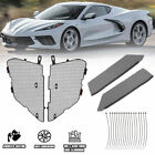 For Corvette C8 2020-2023 Aluminum Front Mesh Grill + Radiator Guard w/Bolts AB