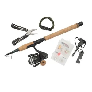 Abu Garcia Diplomat Wilderness Survival Tele Combo TE70L / Rod & Reel Combo - Picture 1 of 7