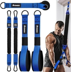 Equipo de entrenamiento de gimnasio en casa bandas de resistencia pesada con asas, anclaje de puerta Bx19 - Imagen 1 de 6