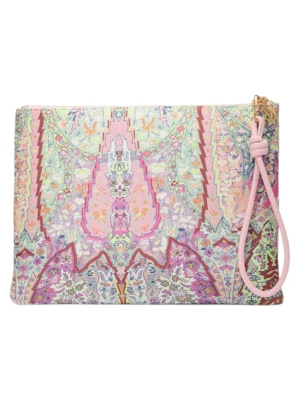 Victoria's Secret Muñequera Bolsa 11.5 X 8.75 Archivo Paisley Mujeres Con Etiquetas Foto 1 de 4