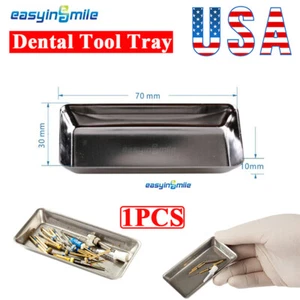Dental Surgical Instruments Tool Tray Dish Stainless Steel Small Size 30*70*10MM - Picture 1 of 8