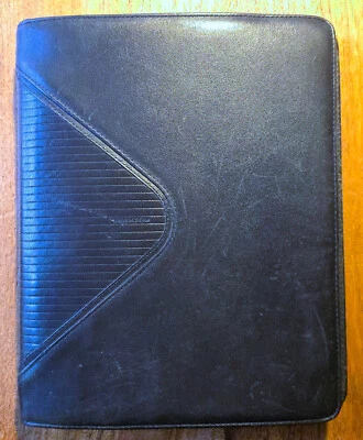 Rarität! altes Time system Leder Ringbuch A5 BMW MStyle 90er Jahre mit Inhalt - Bild 1 von 4