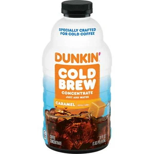 Dunkin’ Caramel Flavored Cold Brew Coffee Concentrate, 31 oz - Picture 1 of 3