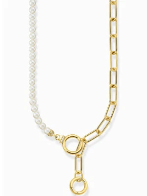 Thomas Sabo KE2193-445-14 collana da donna Perlacoltivate d'acqua dolce e cat... - Immagine 1 di 3