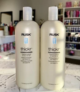 X2 RUSK THICKR / THICKER CONDITIONER 33.8 OZ LITER THICKENING FOR FINE THIN HAIR - Picture 1 of 9