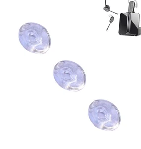 3 pcs. SMALL Clear Eargels Earbuds for Plantronics CS540 W740 W745 W440 WH500 - Picture 1 of 3