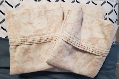 Threshold Pink Toile Queen Flat Sheet & Pillowcases So Soft! - Image 1 of 2