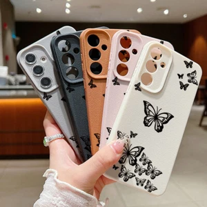 For Samsung A56 A36 A15 A55 A54 S25 S24 S23 S22 S21 FE Butterfly Soft Case Cover - Picture 1 of 20