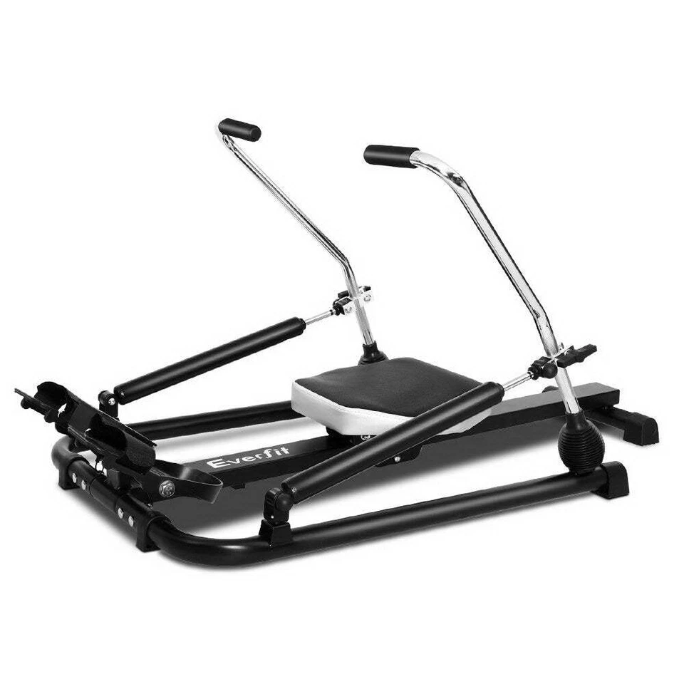NNEDSZ Rowing Exercise Machine Rower Hydraulic Resistance Fitness Gym Cardio - Image 1 of 4