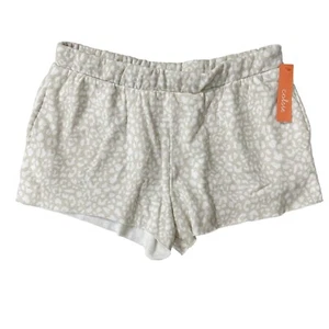 NEU Target Colsie hellbeige Tiermotiv Fleece Schlaf Shorts Unterteil - Bild 1 von 5