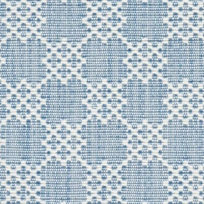 Tela de Uphol Geométrica Versátil Schumacher - Albert Fret / Azul 1,75 yd 75562 Foto 1 de 2