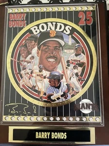 Barry Bonds Sports Impressions 1993 N.L. MVP Plaque San Francisco Giants - Picture 1 of 3