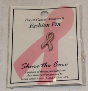 NEW Sealed Breast Cancer Awareness Pink Ribbon Fashion Pin 95249 FREE Shipping! - Picture 1 of 2