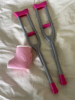 My Life Crutches and Cast Set EUC Foto 1 de 4