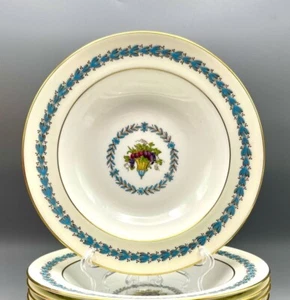 Juego de 6 cuencos de sopa con borde Wedgwood Appledore - Imagen 1 de 8