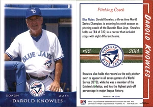 Darold Knowles 2014 Grandstand Dunedin Blue Jays RC FREE SHIP *AutographDen* - Picture 1 of 1