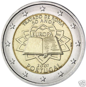 manueduc   PORTUGAL  2 EUROS  2007 TRATADO DE ROMA  NUEVOS - Picture 1 of 1