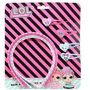 LOL Surprise 8 Piece Hair Accessory Kit, 4 Hairbands, 4 hair Clips - Picture 1 of 1