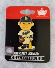 MLB~LOS ANGELES DODGERS BASEBALL PLAYER BOBBLEHEAD COLLECTIBLE PIN FREE SHIPPING