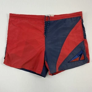 Bañador SPEEDO Bermudas Estilo Corto Forrado Talla 42 Rojo y Azul Vintage Años 80 90 - Imagen 1 de 11