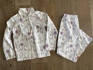 Garnet Hill Girls Winter Animals Flannel Pajama Size XL GUC - Picture 1 of 3