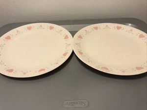 CORELLE CORNING FOREVER YOURS DINNER PLATES 10 1/4" SET OF 2 - Picture 1 of 5