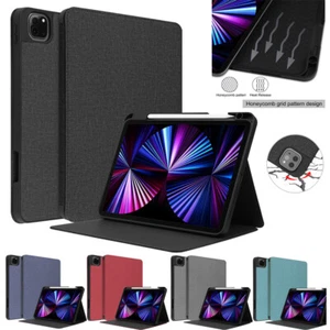 For Apple iPad Pro 11" (1st 2nd 3rd 4th) Gen With Pencil Holder Case Stand Cover - Picture 1 of 51