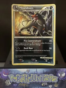 Pokemon Card HOUNDOOM 5/90 HGSS Undaunted Rare Crosshatched Holo Near Mint - Picture 1 of 2