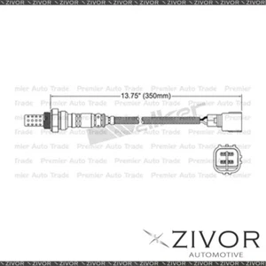 Post Cat. Oxygen Sensor Right For Toyota Land Cruiser Prado GRJ150 4 1GR-FE 6Cyl - Picture 1 of 2