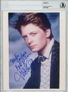 Foto de película vintage - MICHAEL J FOX- firmada/autógrafo/automática Beckett BAS 8x10 - Imagen 1 de 1