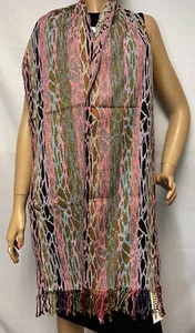 Tolani Viscose Lycra Pastels Multi 12"x80" 715 Scarf NEW - Picture 1 of 5