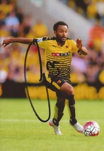 WATFORD: IKECHI ANYA SIGNED 6x4 ACTION PHOTO+COA - Picture 1 of 1
