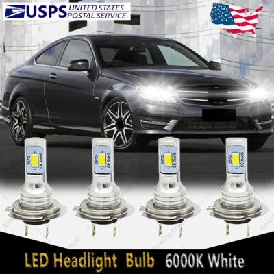 For Mercedes-Benz C250 C300 C350 - Combo Headlight High & Low Beam LED Bulbs YTB - Image 1 of 4