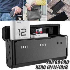 3 Steckplätzen Batterie Ladegerät +2× 1720mAh Akkus Für GoPro Hero 9 /10/ 11/ 12 - Bild 1 von 21