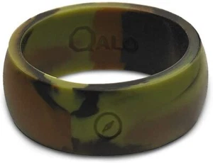 Qalo Silicone Men's Ring Wedding Band Many Sizes and Colors - Picture 1 of 2