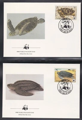 CUBIERTA PRIMER DÍA ANGUILA 1983 WWF FONDO MUNDIAL DE VIDA SILVESTRE TORTUGAS Foto 1 de 2
