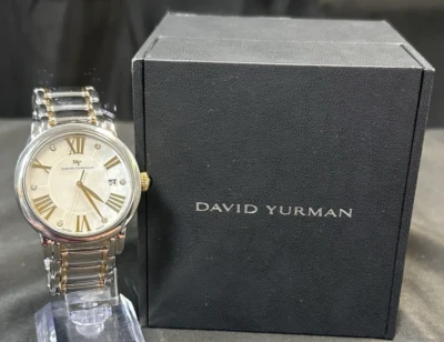 David Yurman Classic Quartz Stainless & 18k Rose Gold Diamond MOP Watch - 38mm - Image 1 of 4