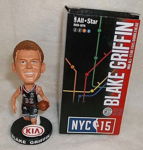 2015 Blake Griffin NBA All-Star 4.5" Mini Bobblehead Lot w/ Box SGA Cover