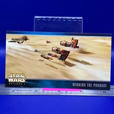 STARWARS Episode1 WINNING THE PODRACE X-10 TOPPS Card Wide Vision #923