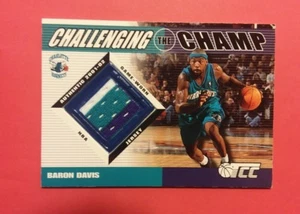 2001-02 Topps TCC Challenge the Champ Baron Davis Trikot 4 Farben Hornissen - Bild 1 von 2