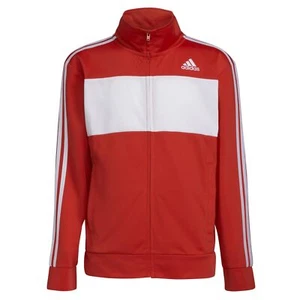 adidas Boys' Iconic Tricot Jacket (Vivid Red, Medium) - Picture 1 of 3